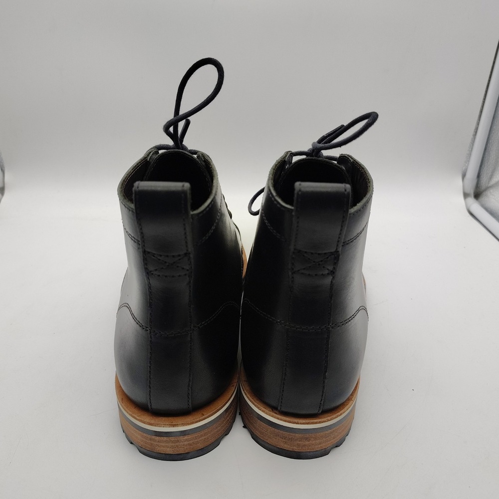 Helm The Hollis Black Leather Cap Toe Work Hybrid Boots Mens Size 8.5 - Picture 2 of 7